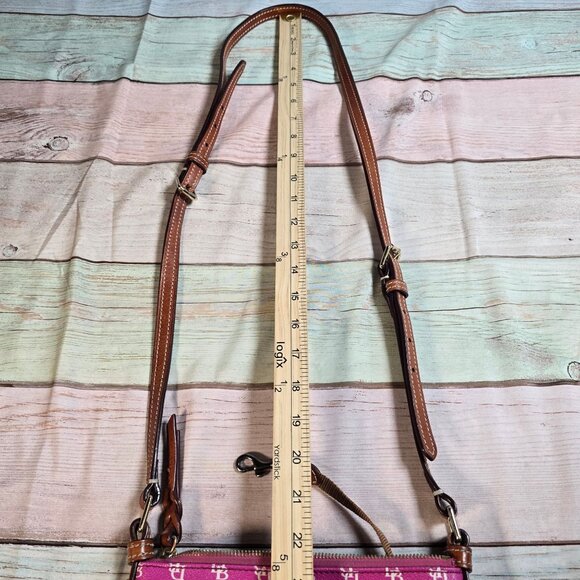 Dooney & Bourke Pink Monogram Crossbody Bag - Picture 12 of 13